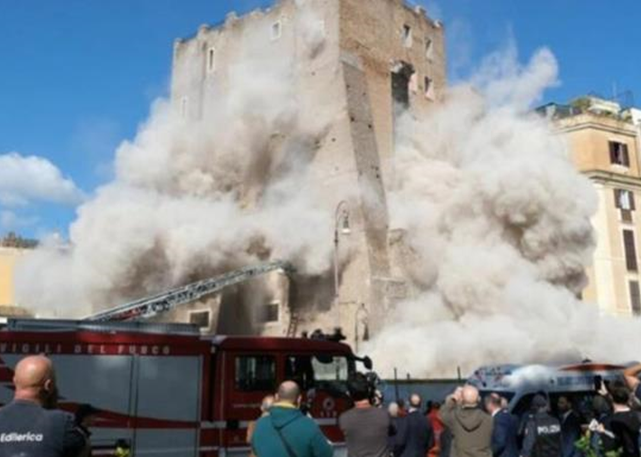 Обвал вежі в Римі: Італія вимагає офіційних вибачень від Росії